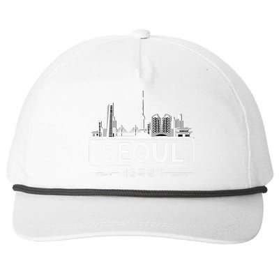 Seoul South Korea Skyline Cityscape Snapback Five-Panel Rope Hat