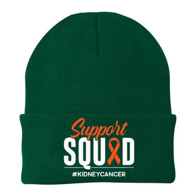 Support Squad Kidney Cancer Awareness Gift Knit Cap Winter Beanie