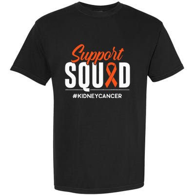 Support Squad Kidney Cancer Awareness Gift Garment-Dyed Heavyweight T-Shirt