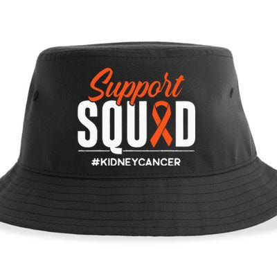 Support Squad Kidney Cancer Awareness Gift Sustainable Bucket Hat