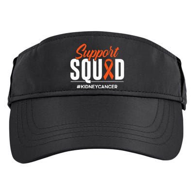 Support Squad Kidney Cancer Awareness Gift Adult Drive Performance Visor