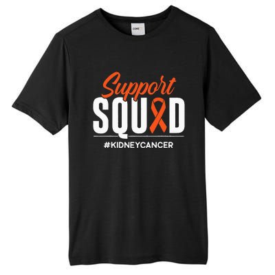 Support Squad Kidney Cancer Awareness Gift Tall Fusion ChromaSoft Performance T-Shirt