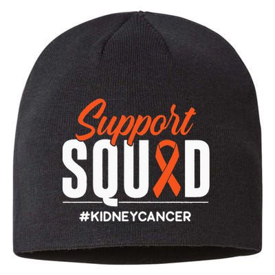 Support Squad Kidney Cancer Awareness Gift Sustainable Beanie