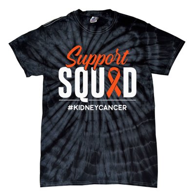 Support Squad Kidney Cancer Awareness Gift Tie-Dye T-Shirt