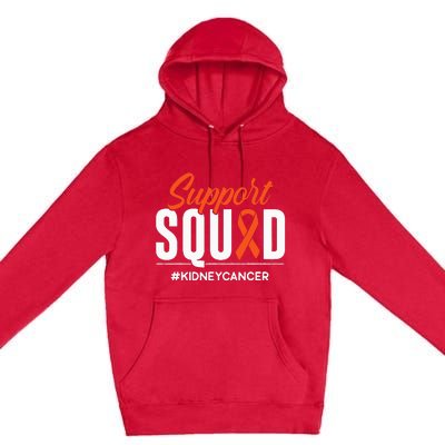 Support Squad Kidney Cancer Awareness Gift Premium Pullover Hoodie