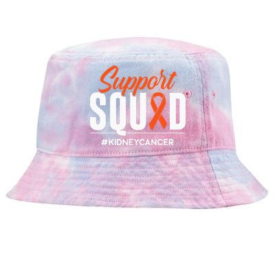 Support Squad Kidney Cancer Awareness Gift Tie-Dyed Bucket Hat