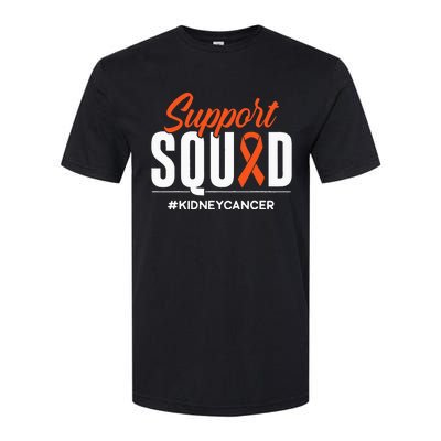 Support Squad Kidney Cancer Awareness Gift Softstyle CVC T-Shirt