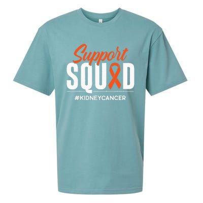 Support Squad Kidney Cancer Awareness Gift Sueded Cloud Jersey T-Shirt