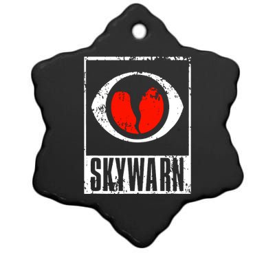 Skywarn Ceramic Star Ornament