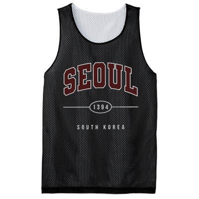 Seoul South Korea Mesh Reversible Basketball Jersey Tank
