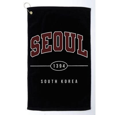 Seoul South Korea Golf Towel