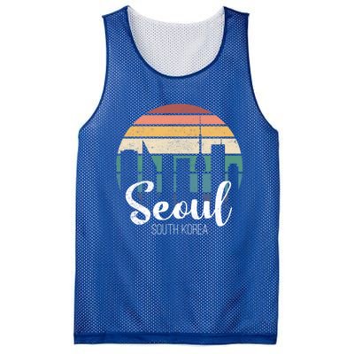 Seoul South Korea Skyline Tourism Gift Mesh Reversible Basketball Jersey Tank