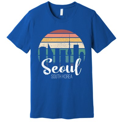 Seoul South Korea Skyline Tourism Gift Premium T-Shirt