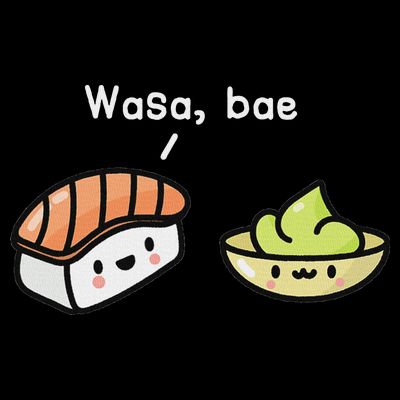 Sushi S Kawaii Wasa Bae Japanese Foodie T-Shirt