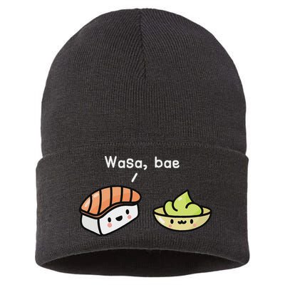 Sushi S Kawaii Wasa Bae Japanese Foodie Sustainable Knit Beanie