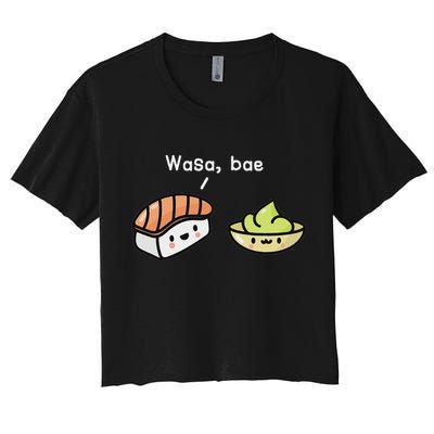 Sushi S Kawaii Wasa Bae Japanese Foodie Crop Top