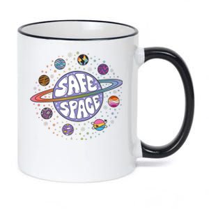 Safe Space Lgbtq Friendly Proud Ally 11oz Black Color Changing Mug