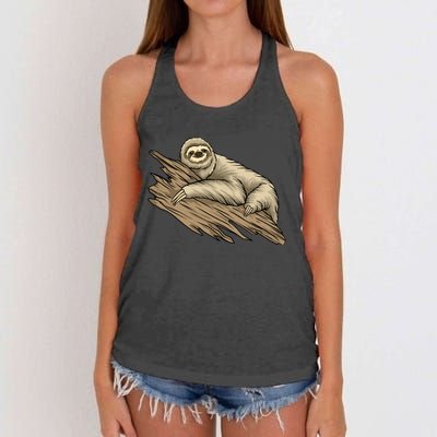 Sloth Women's Knotted Racerback Tank