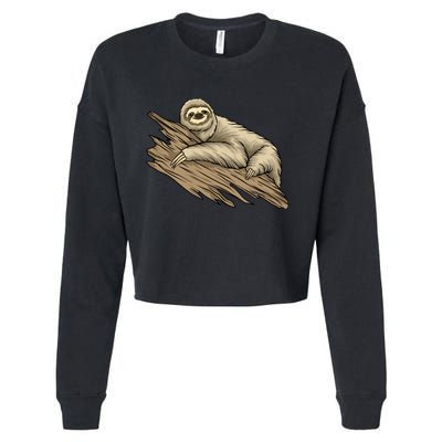 Sloth Cropped Pullover Crew