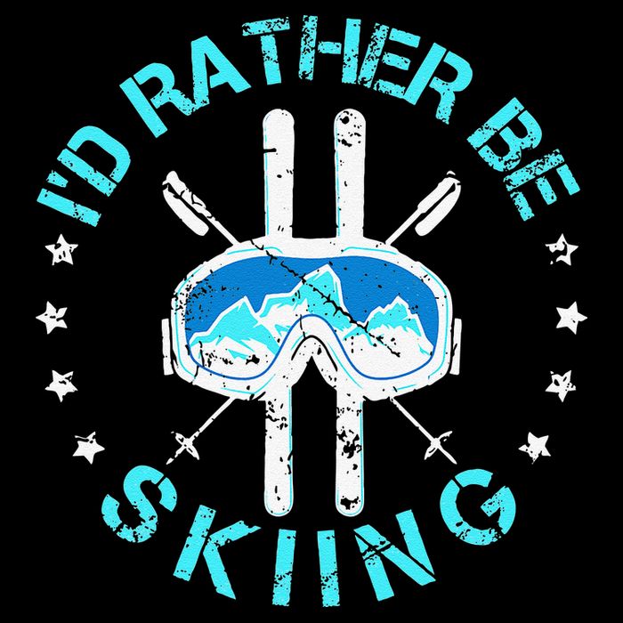 Skiing Skiing Lover I'd Rather Be Skiing Backpack