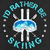 Skiing Skiing Lover I'd Rather Be Skiing Hat