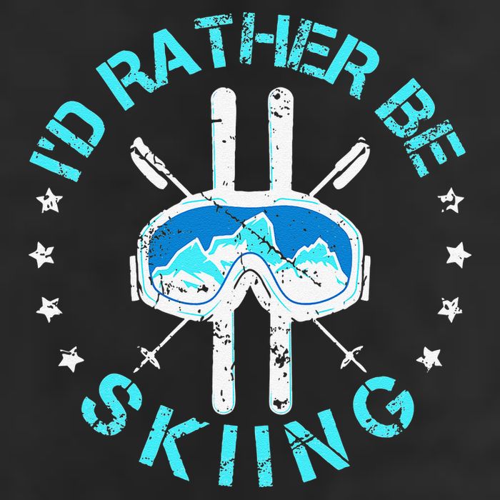 Skiing Skiing Lover I'd Rather Be Skiing Hat