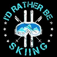 Skiing Skiing Lover I'd Rather Be Skiing Women's Perfect Tri Rocker Tank