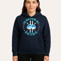 Skiing Skiing Lover I'd Rather Be Skiing Hoodie