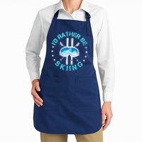Skiing Skiing Lover I'd Rather Be Skiing Apron