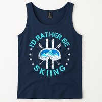 Skiing Skiing Lover I'd Rather Be Skiing Tank Top