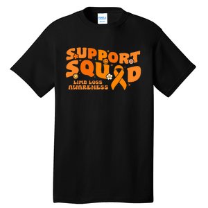 Support Squad Limb Loss Awareness Orange Ribbon Hope Fighter Tall T-Shirt