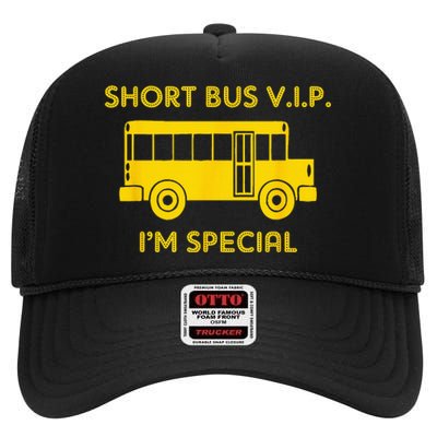 SLP Speech Language Pathologist Funny Phonetic Alphabet High Crown Mesh Back Trucker Hat