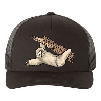 Sloth Yupoong Adult 5-Panel Trucker Hat