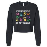 SLP Speech Language Pathology Therapist Cropped Pullover Crew