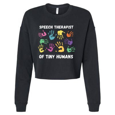 SLP Speech Language Pathology Therapist Cropped Pullover Crew