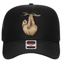 Sloth High Crown Mesh Back Trucker Hat