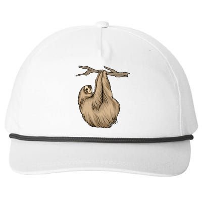 Sloth Snapback Five-Panel Rope Hat