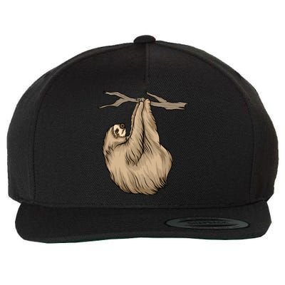 Sloth Wool Snapback Cap