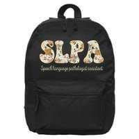 SLPA Speech Language Pathologist Assistant Appreciation 16 in Basic Backpack