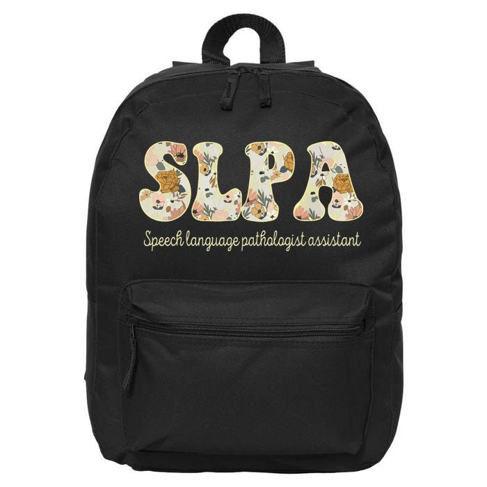 SLPA Speech Language Pathologist Assistant Appreciation 16 in Basic Backpack