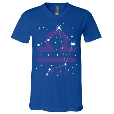 Star Sign Libra Zodiac Gift V-Neck T-Shirt