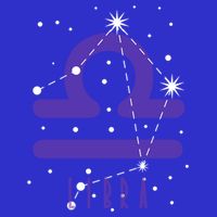Star Sign Libra Zodiac Gift Zip Tote Bag