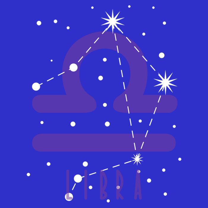 Star Sign Libra Zodiac Gift Zip Tote Bag