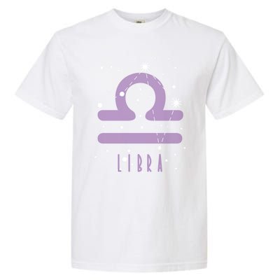 Star Sign Libra Zodiac Gift Garment-Dyed Heavyweight T-Shirt