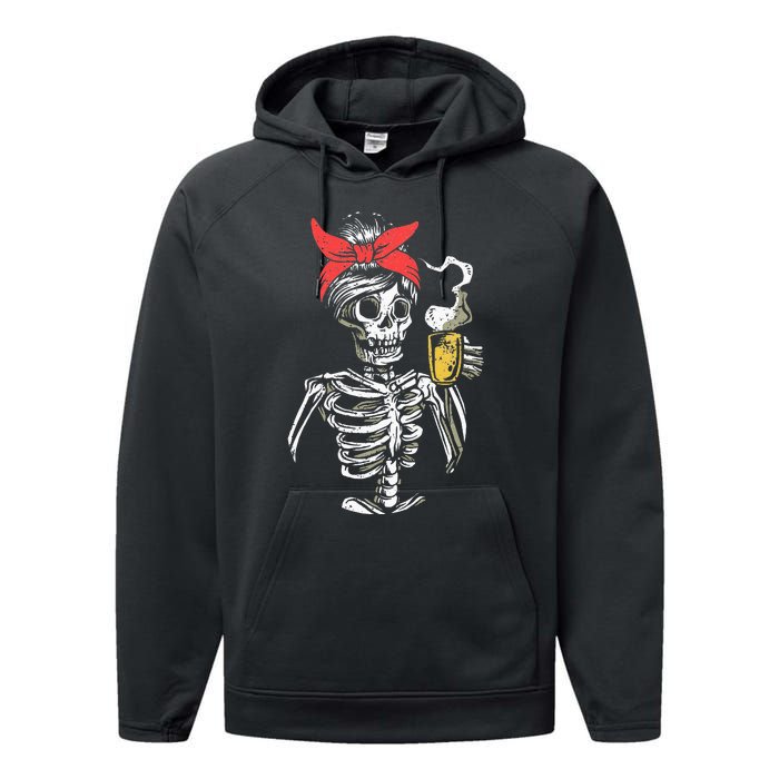 Scary Skeleton Lazy Halloween Costume Performance Fleece Hoodie