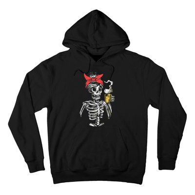 Scary Skeleton Lazy Halloween Costume Hoodie