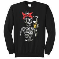 Scary Skeleton Lazy Halloween Costume Sweatshirt