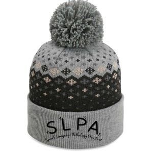 SLPA Speech Language Pathology Assistant SLP Gift Therapy The Baniff Cuffed Pom Beanie