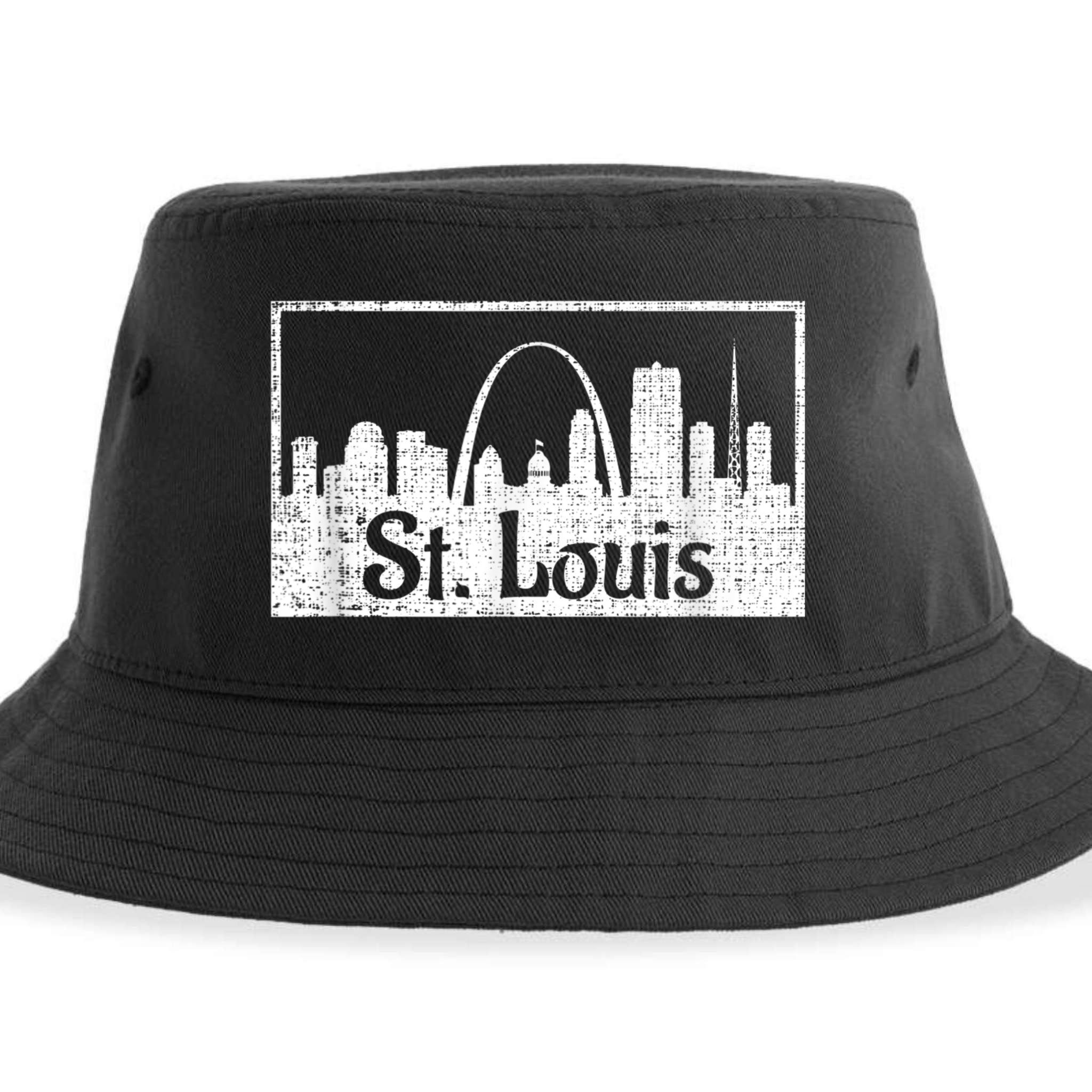 Saint St. Louis Missouri Skyline Souvenir Gift Sustainable Bucket Hat