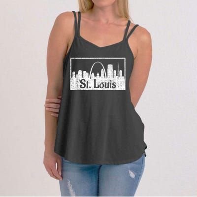 Saint St. Louis Missouri Skyline Souvenir Gift Women's Strappy Tank